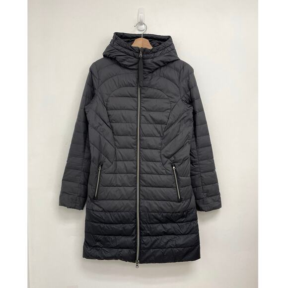 1X A Lady 650-Fill Goose Down Hooded Puffer Warm Lightweight Winter Jacket Size6 - Picture 13 of 13